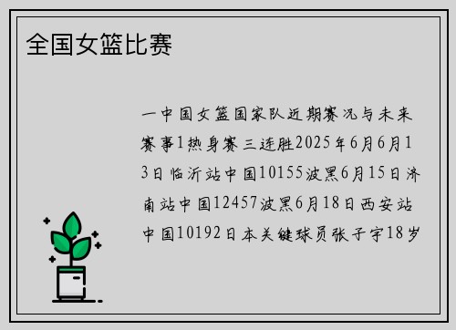 全国女篮比赛